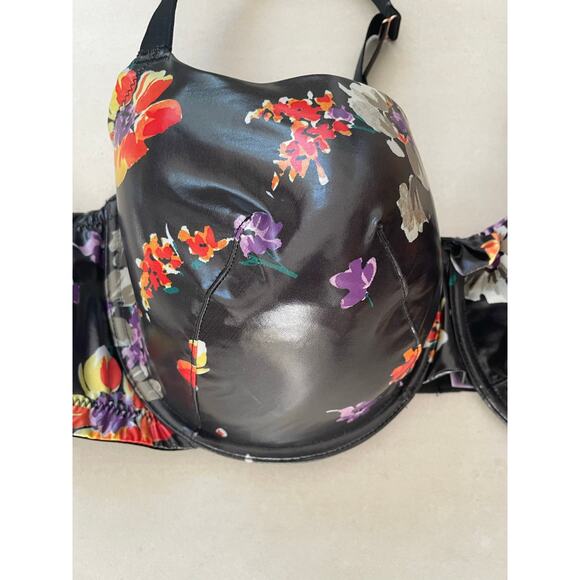 Savage X Fenty Lingerie Night Blooms Tropical Floral Demi Bra - Picture 3 of 10